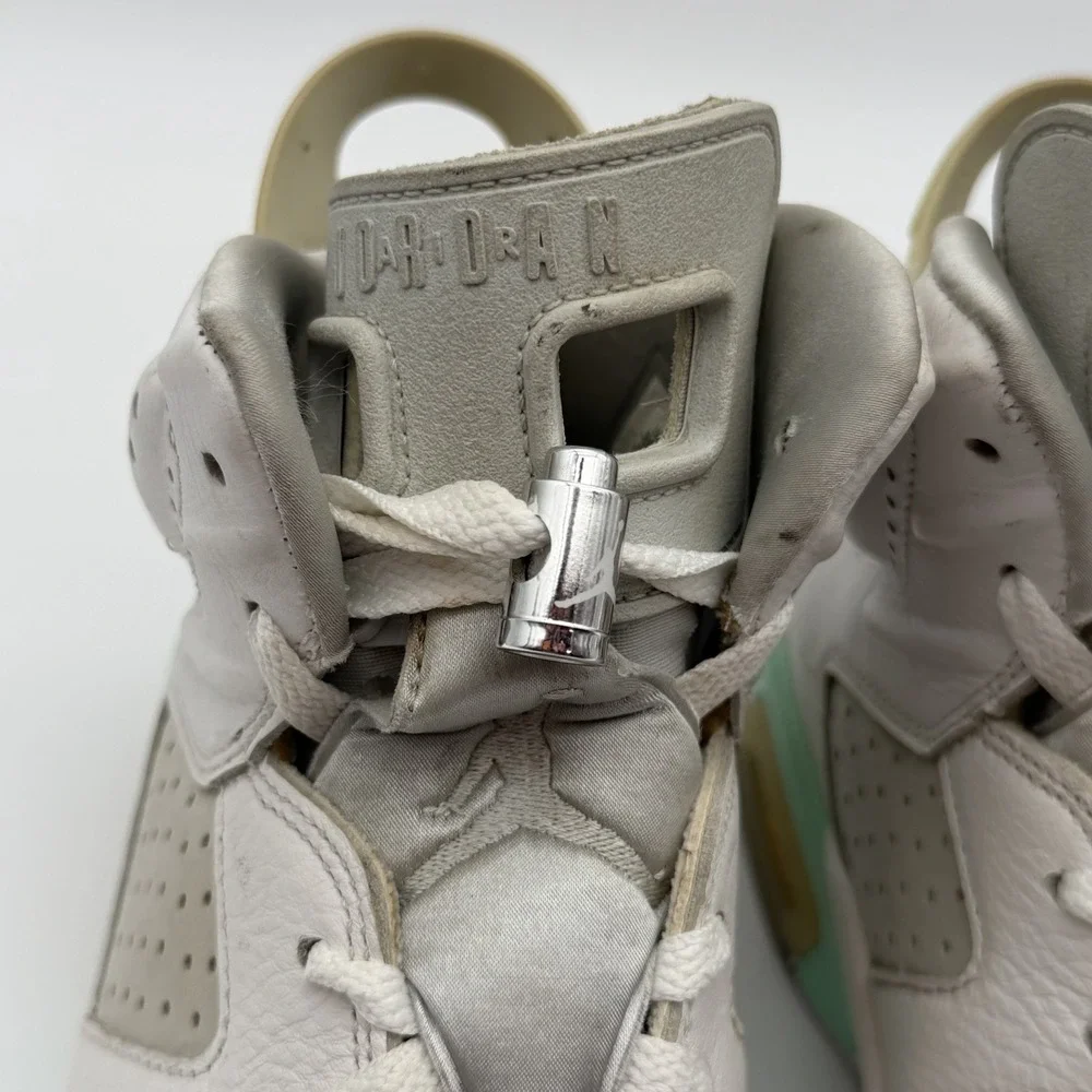 Jordan Air Jordan 6 Retro Mint Foam DQ4914-103 Size 10.5W/9M Rare large‎ size!